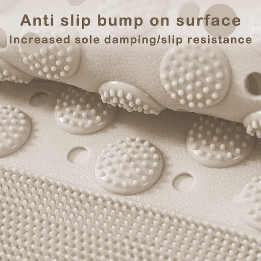 Anti-Slip Shower Bath Mat With Foot Scrubber