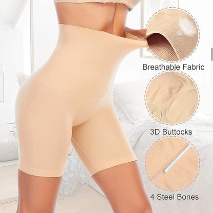 Women's Tummy Tucker High Waist Shapewear with Anti Rolling Strip
