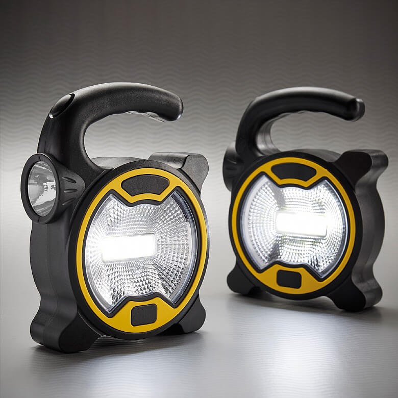 Solar Rechargeable White LED COB Work Light